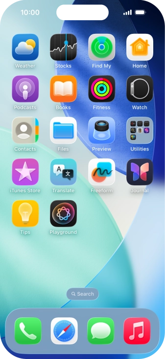Press and hold anywhere on the home screen. Press and hold anywhere on the home screen.