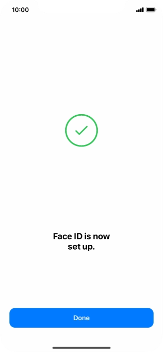 Press Done. If you haven't previously selected a phone lock code, key in a code of your own choice twice.