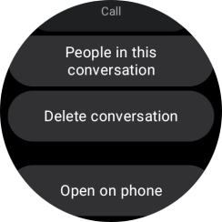 Press Delete conversation.