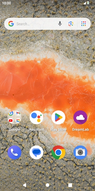 Slide two fingers downwards starting from the top of the screen.