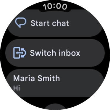 Press the required text message to read it.