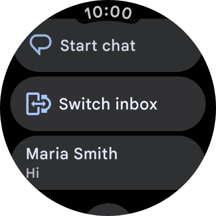 Press the required text message to read it.