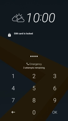 If you're asked to key in your PIN, do so and press OK.