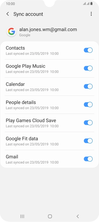 Press the Home key to return to the home screen.