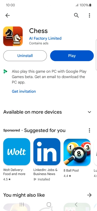 Press the Home key to return to the home screen.