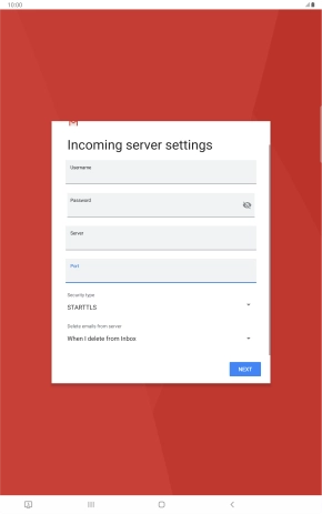 Press the drop down list below 