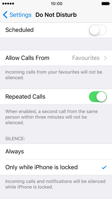 Press Always if you want to set your phone to silent mode permanently.