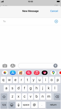 Press To: and key in the first letters of the recipient's name.
