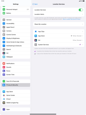 Press the required app. Press the required app.