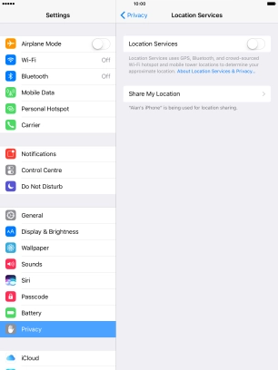 Press the indicator next to Press the indicator next to
