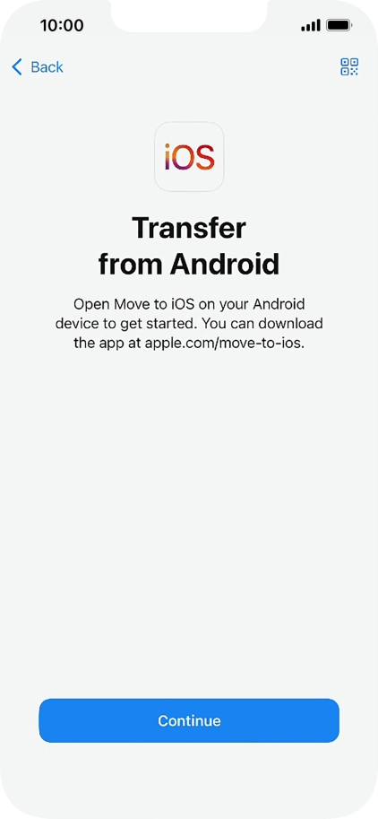 To transfer content to your phone, you need to install the app 