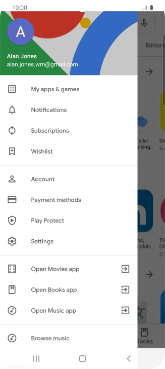 Press My apps & games.