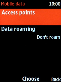 Select Data roaming.