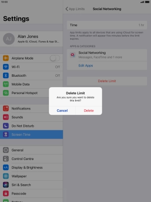 Press Delete. Press Delete.