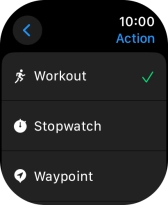 Press the required setting.