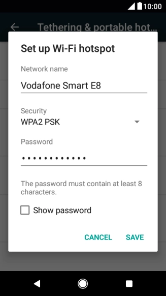 Press the field below 