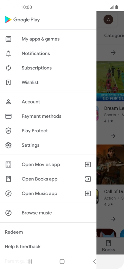 Press My apps & games.