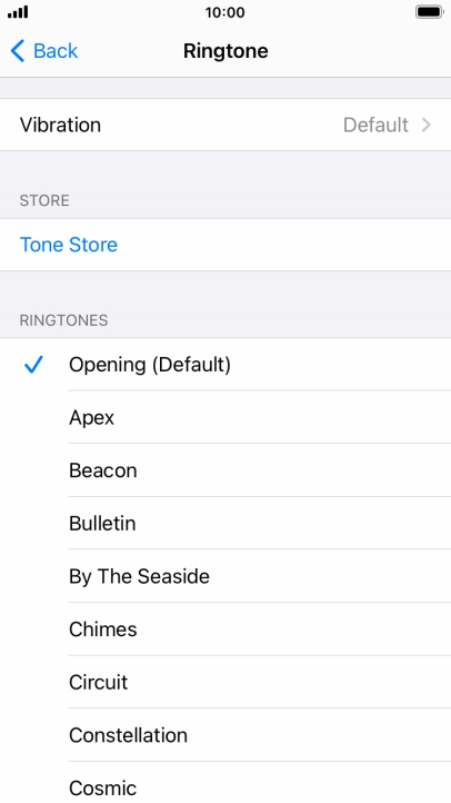 Press the required ring tones to hear them.