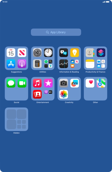 The app is now placed in the Hidden folder in the App Library.