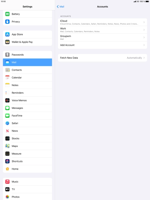 Press Fetch New Data.