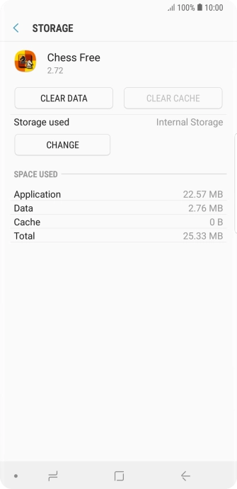 Press the Home key to return to the home screen.