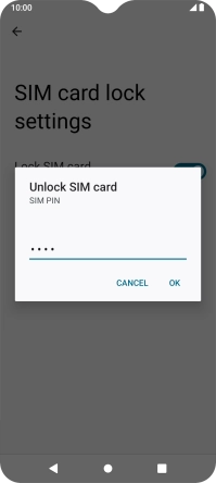 Key in your PIN and press OK.
