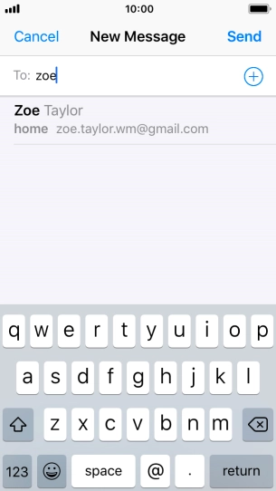 Press the required contact.