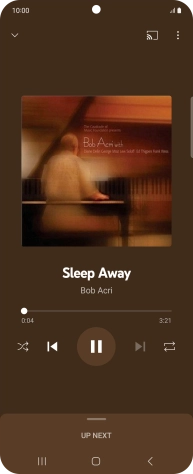 Press arrow right to go to the next audio file.