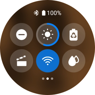 Press the low power mode icon. Press the low power mode icon.