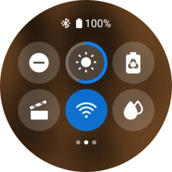 Press the low power mode icon. Press the low power mode icon.