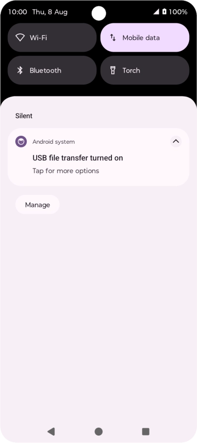 Press Tap for more options.