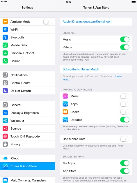 Press the Home key to return to the home screen.