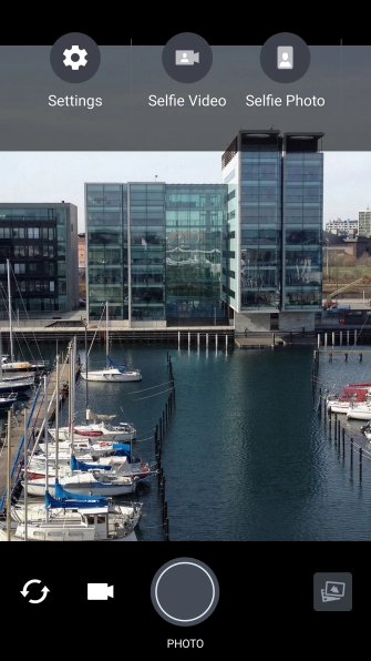 Slide your finger left on the screen.