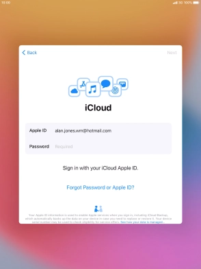 Press the field next to 