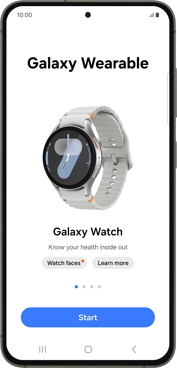 On your phone: Press Start.