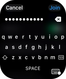Key in the password for the Wi-Fi network and press Join. Key in the password for the Wi-Fi network and press Join.