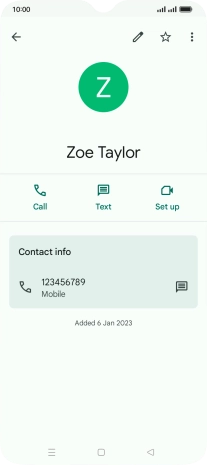 Press the Home key to return to the home screen.