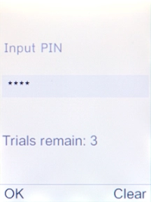 If you're asked to key in your PIN, do so and press the Navigation key. If you're asked to key in your PIN, do so and press the Navigation key.