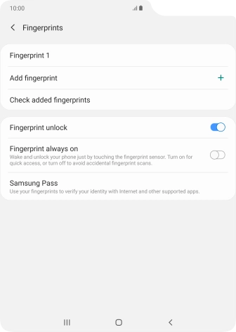 Press the indicators next to the required settings to turn them on or off. Press the indicators next to the required settings to turn them on or off.