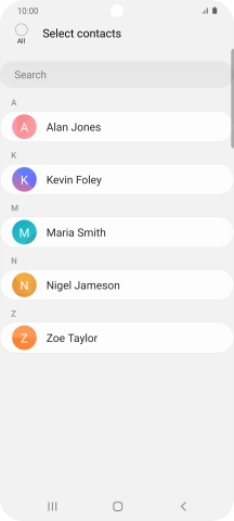 Press the field above 