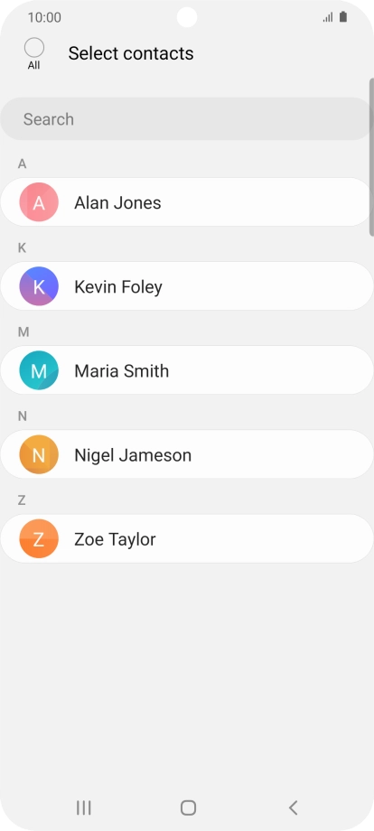 Press the field above 