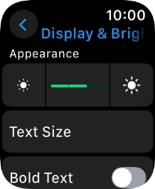 Press the brightness icons to set the required brightness. Press the brightness icons to set the required brightness.
