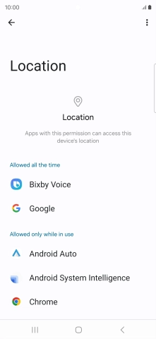 Press the required app.