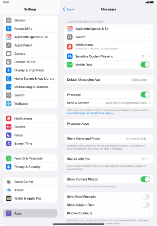 Slide your finger upwards starting from the bottom of the screen to return to the home screen.