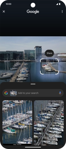 Follow the instructions on the screen to use the search results.