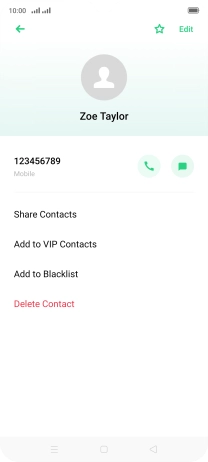 Press the Home key to return to the home screen.