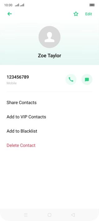 Press the Home key to return to the home screen.