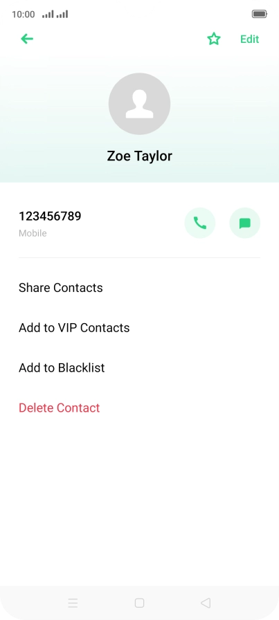 Press the Home key to return to the home screen.