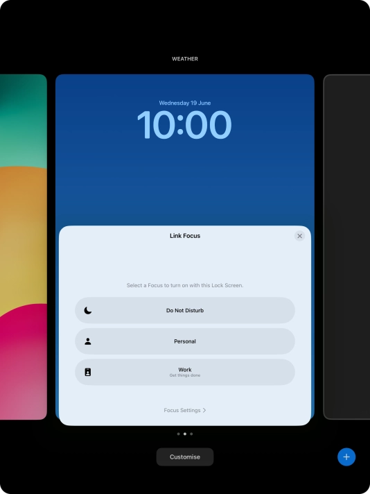 Press the required focus mode. Press the required focus mode.