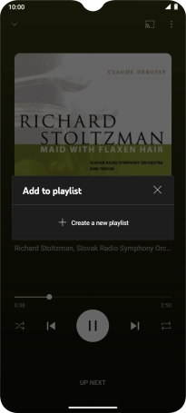 Press Create a new playlist.